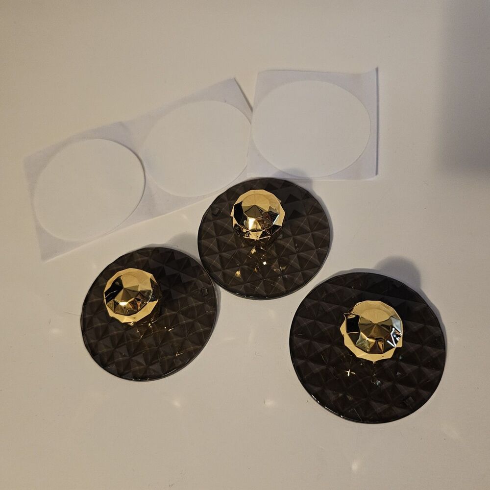 Wall Mount Adhesive Gray And Gold Hook Open Box